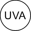 Abbildung des UVA-Siegels: Die Buchstaben UVA in einem Kreis. Quelle: European Cosmetics, Toiletry and Perfumery Association (COLIPA)